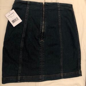 Free People Jean Skirt sz 4 NWT